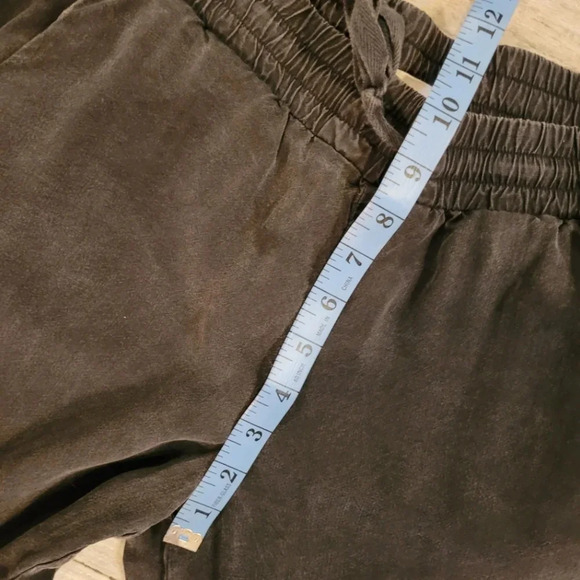 BELLA DAHL black wash Tencel Lyocell drawstring joggers athleisure gorpcore S - Picture 13 of 13